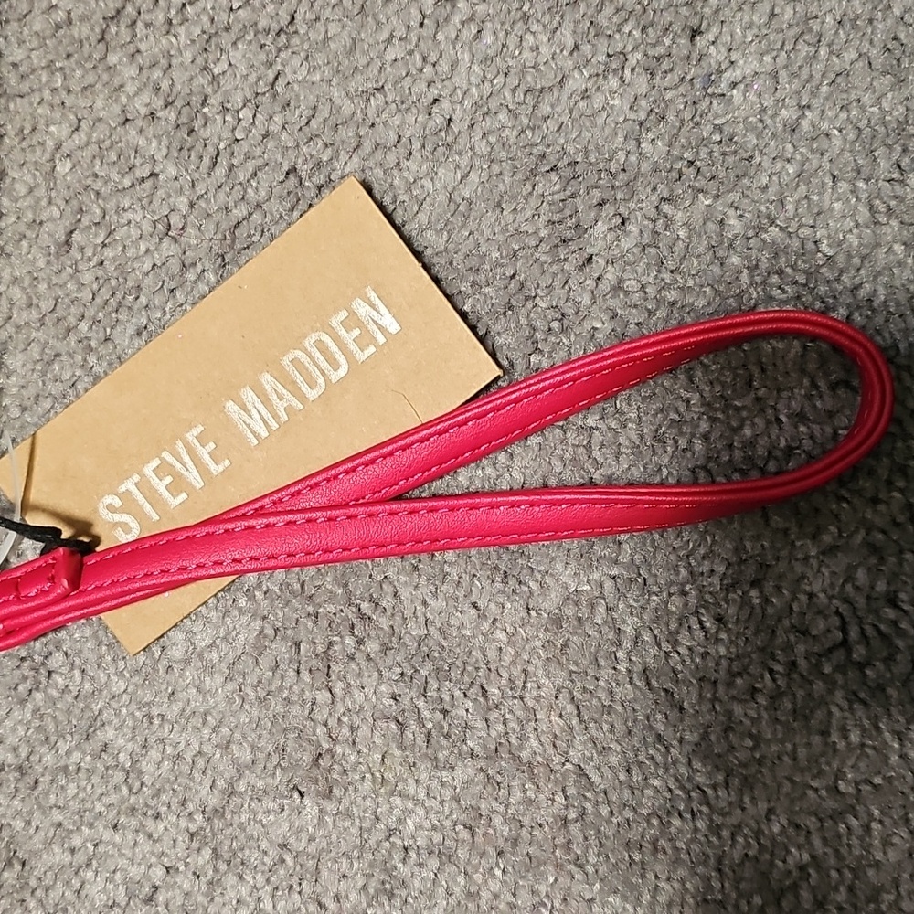 NWT Steve Madden Vampire Wristlet Wallet Black/Red - Picture 3 of 9